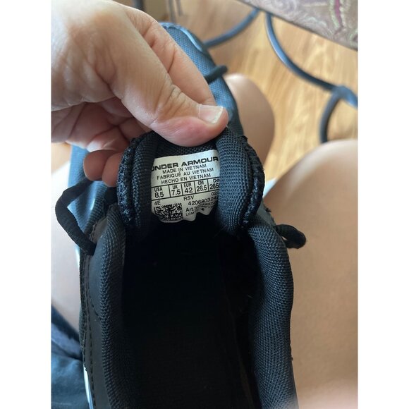 Men's Under Armour Charged Assert 8 Running Sneaker Black/White 8.5 - Picture 7 of 7